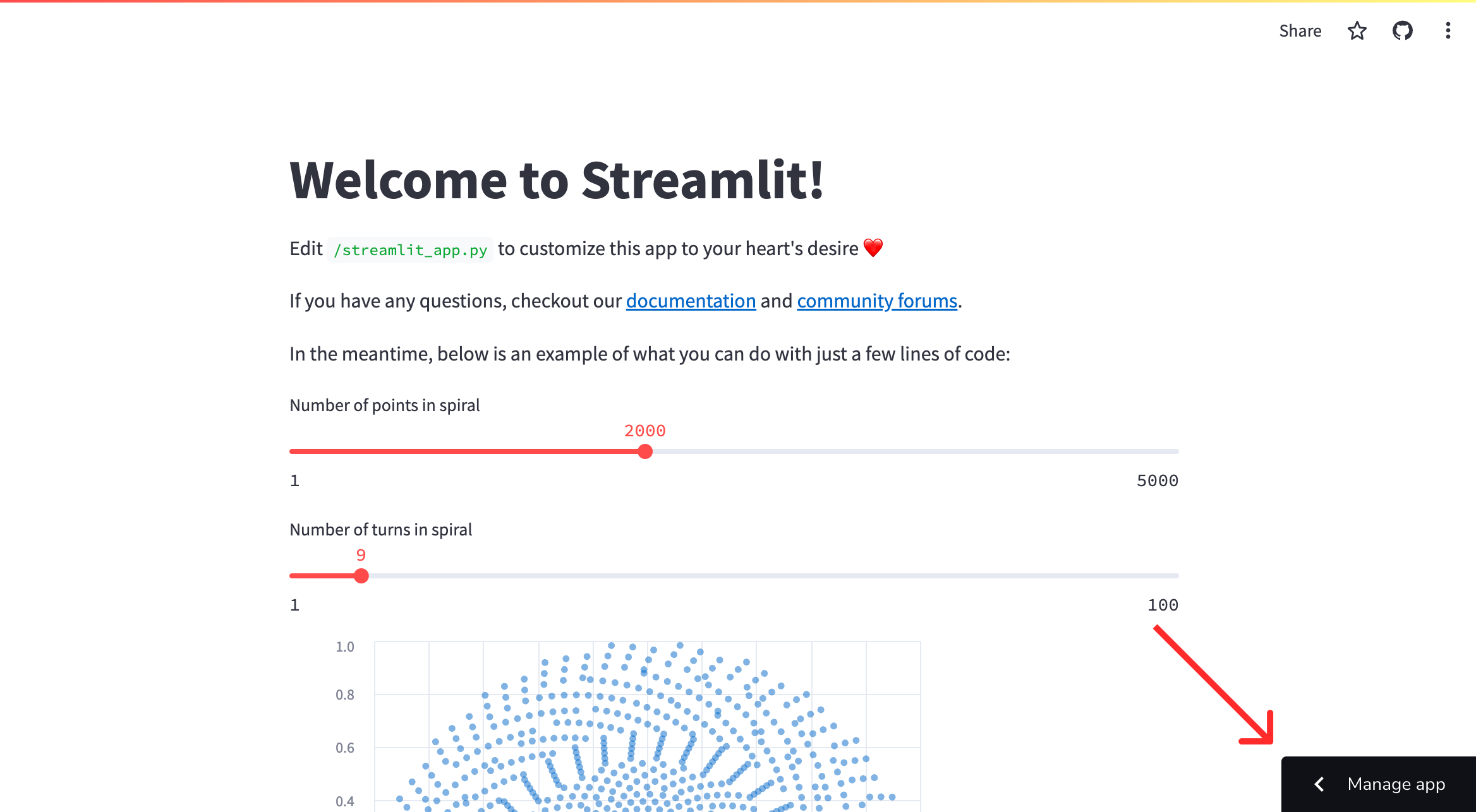 Access Streamlit Community Cloud logs from your app